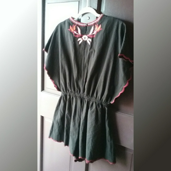 Free People Floral Appliqued Romper One Piece - Picture 2 of 8